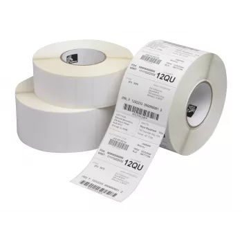 Zebra Z-Perform 1000T Nuimamos popierinės termotransferinės etiketės 38,1 x 25,4 mm, 2580 etikečių/ritė