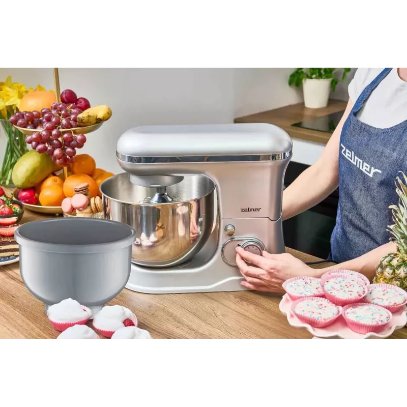 Planetinis maišytuvas Zelmer ZKR1360 – 1300 W, 5,5 l dubuo, juodas/sidabrinis