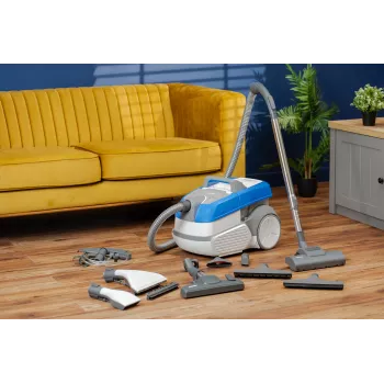 Zelmer ZVC9140D W&D AquaLeon Pro šlapio ir sauso valymo dulkių siurblys, 1700 W, vandens filtras, juodos/sidabrinės/mėlynos spalvos