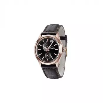 ZENO MAN Automatinis Pilotinis Laikrodis 42mm Ruda Odinė Juosta