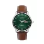 Zeppelin Atlantic 84664 Automatinis laikrodis, 40 mm, juodas ciferblatas, rudos odos dirželis
