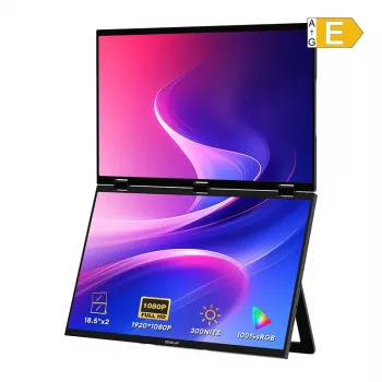 ZEUSLAP Z18W 120Hz Full HD IPS monitorius (2x 18,5 inch)