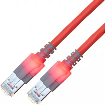 ZVK GmbH EasyLan DualBoot LED CAT 6 SFTP tinklo kabelis, RJ-45 vyriškas - RJ-45 vyriškas, 7 m, raudonas CS1ORCDCD0070