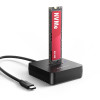 AXAGON ADSA-M2C11L M.2 NVMe SSD disko dokas, USB-C 10Gbps