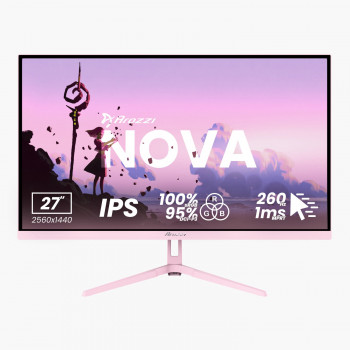 Arozzi Nova AZ-NO-27T2K260-PNK 27 colių IPS QHD 260 Hz monitorius, rožinis