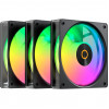 OCYPUS Gamma F12 Elite ARGB Reverse 3-Pack 120 mm korpuso ventiliatorius, juodas