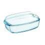 PYREX Essentials stačiakampis stiklinis indas su dangčiu 6,5L 36x22x15cm