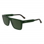 Lacoste vyriški akiniai nuo saulės L6059SN-301, stačiakampio formos, Havana rėmeliai, rudi lęšiai, 56 mm