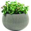 KETER Flowerpot Cozy M su pakabinimo rinkiniu, smėlio spalvos