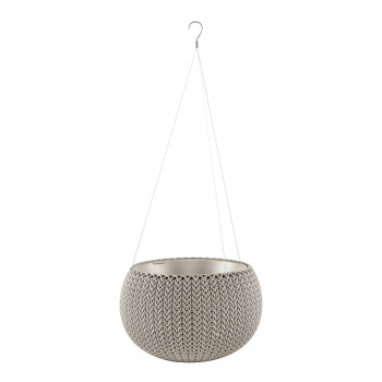 KETER Flowerpot Cozy S su pakabinimo rinkiniu, smėlio spalvos