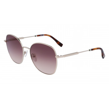 Lacoste L257S-712 moteriški kvadratiniai akiniai nuo saulės, Havana rėmelis, rudi lęšiai, 56mm