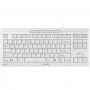 CHERRY STREAM TKL klaviatūra, universali USB, AZERTY prancūziška, balta