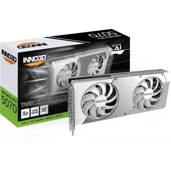 INNO3D GeForce RTX 5070 TWIN X2 OC White 12 GB GDDR7 vaizdo plokštė