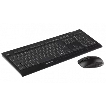 CHERRY B.Unlimited 3.0 belaidė klaviatūra su pele, RF, AZERTY, juoda