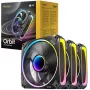 Antec Orbit 120 ARGB PWM 3 vnt. korpuso ventiliatoriai - juodi