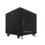 IT-BUDGET SRK 19 colių tinklo spintos komplektas, 12U, 600 × 600 mm, juoda, 99ITB19SRK1266GSM