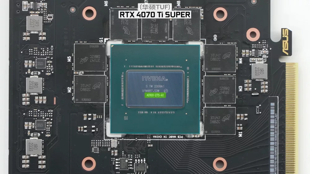 Graphics card circuit board with GPU chip