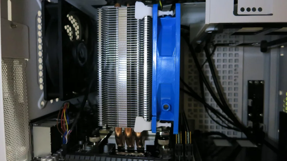 Tower CPU cooler installed in a PC